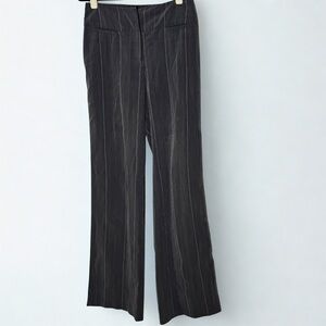 Office Siren Charcoal Pinstripe Trousers